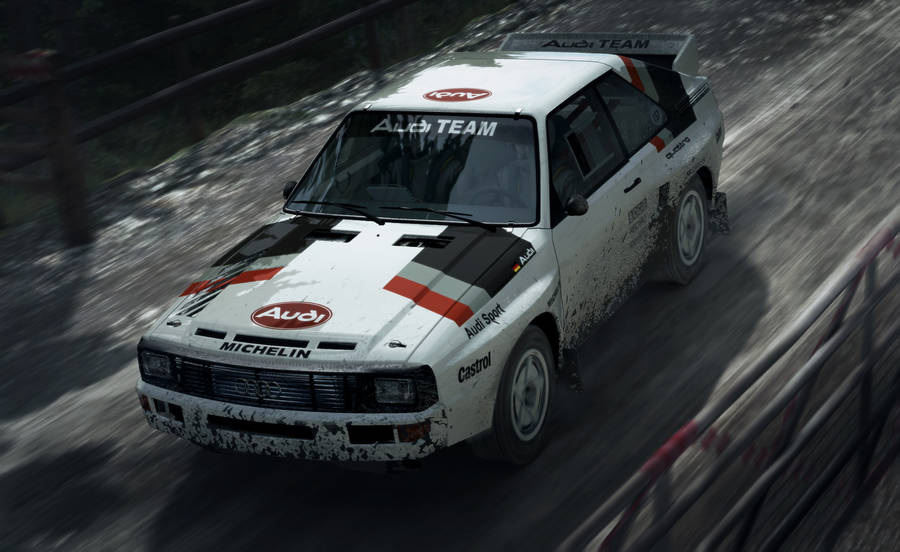 Dirt Rally Silver Audi Wallpaper