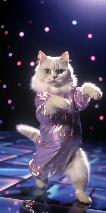 Disco Dancing Cat.jpg Wallpaper