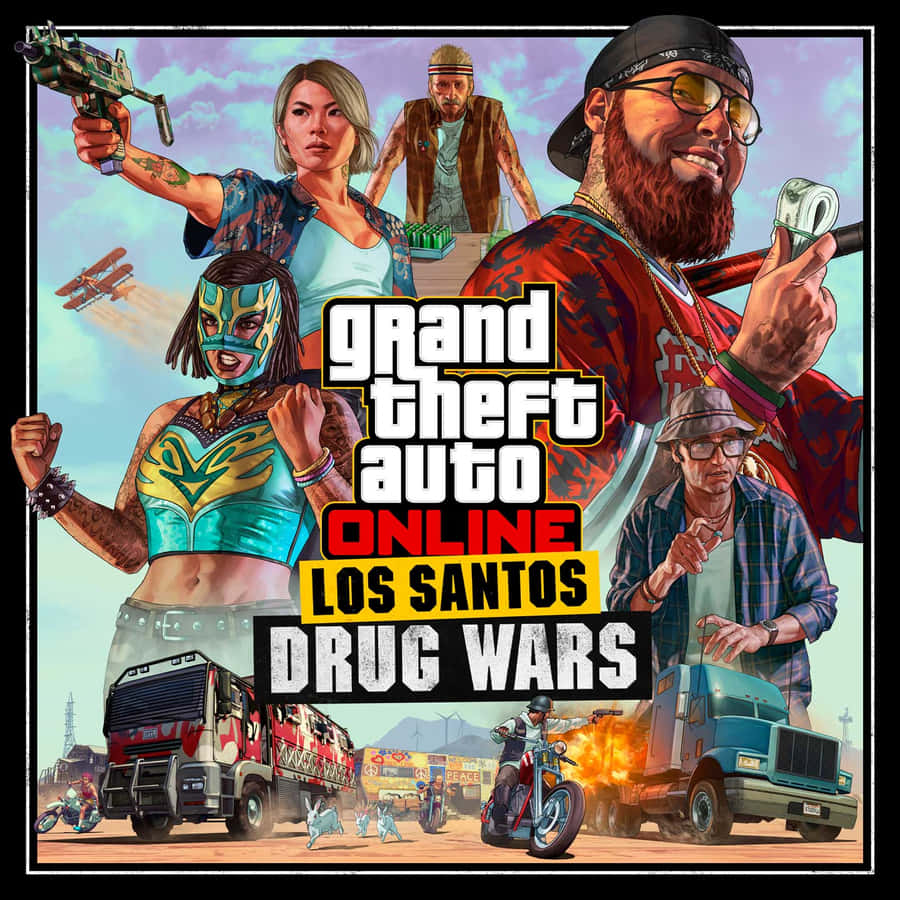 “discover The Thrilling World Of Grand Theft Auto Online” Wallpaper