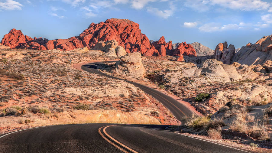 Discovering New Adventures Down The Reno Desert Road Wallpaper