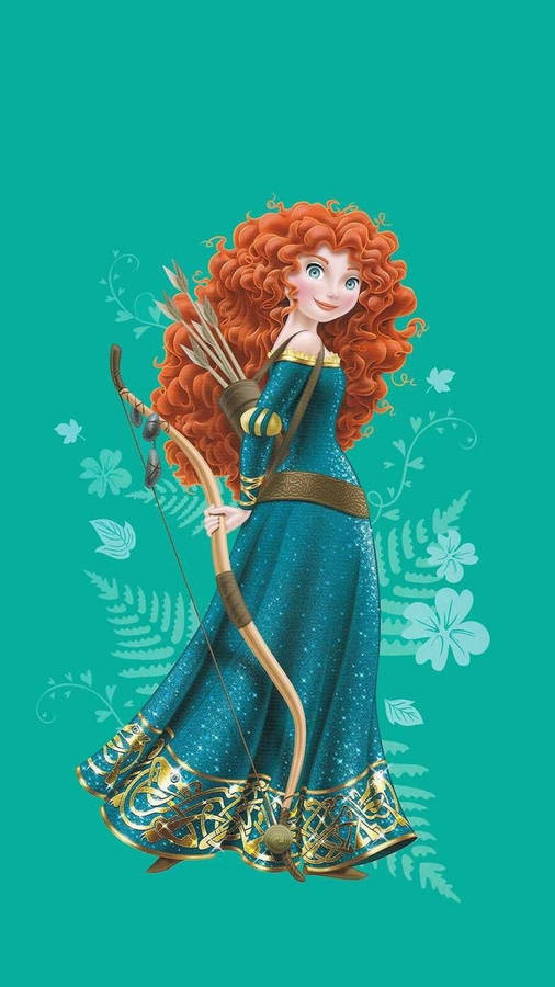 Disney Brave Charming Merida Wallpaper