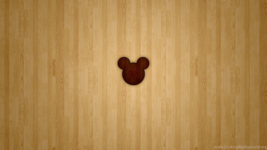 Disney Channel Mickey Mouse Wooden Outline Wallpaper