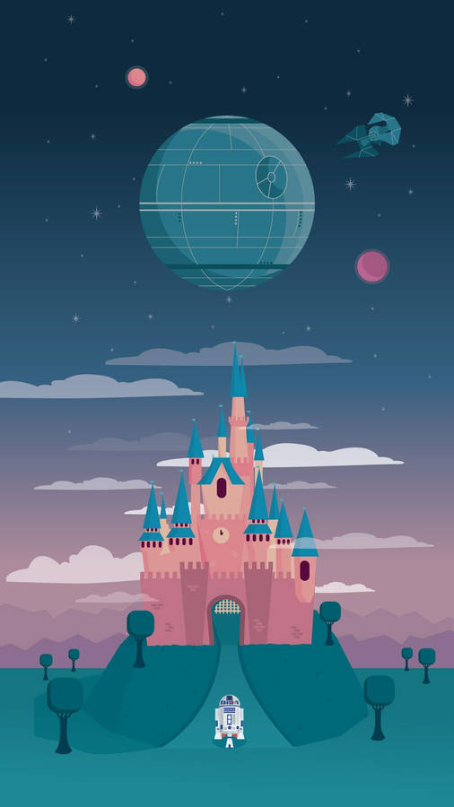 Disney Channel Starwars R2d2 Castle Wallpaper