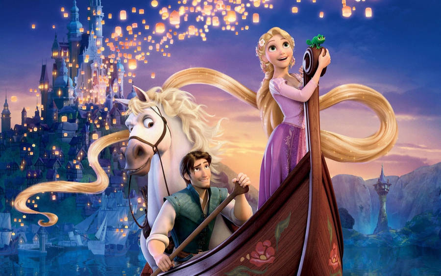 Disney Characters Of Tangled Wallpaper