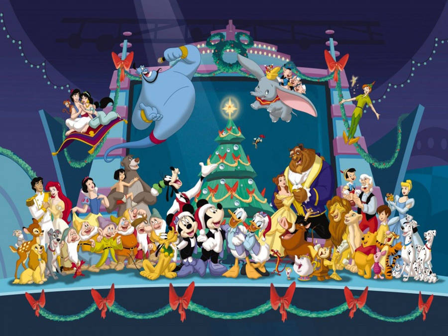 Disney Christmas Celebration Wallpaper