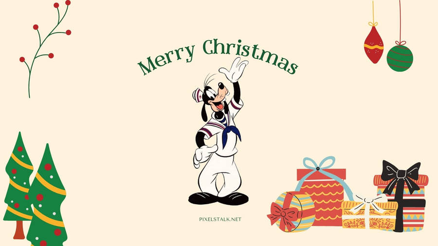 Disney Christmas Goofy Wallpaper