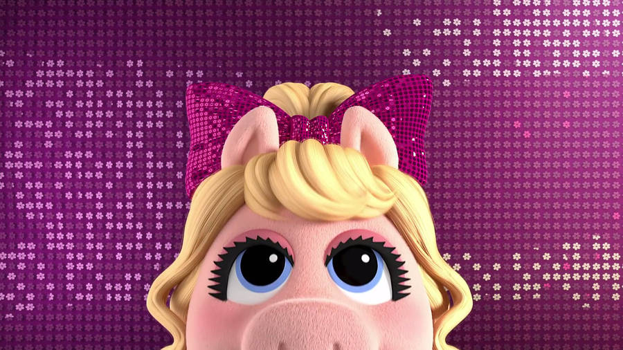 Disney Muppet Babies Piggy In Pink Wallpaper