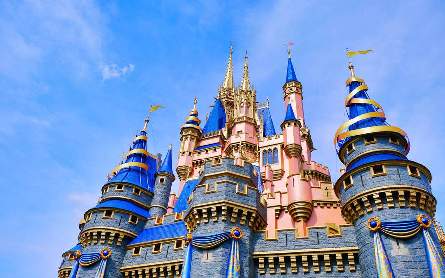 Disneyworld Castle Close Up Wallpaper