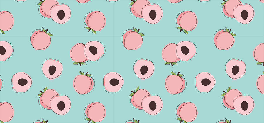 Displaying Peachy Sophistication - Your Aesthetic Laptop Pal Wallpaper