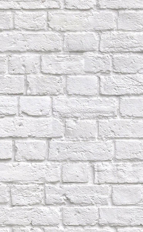 Distressed White Brick Flemish Bond Wallpaper