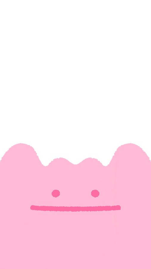 Ditto Pink Drawing Wallpaper