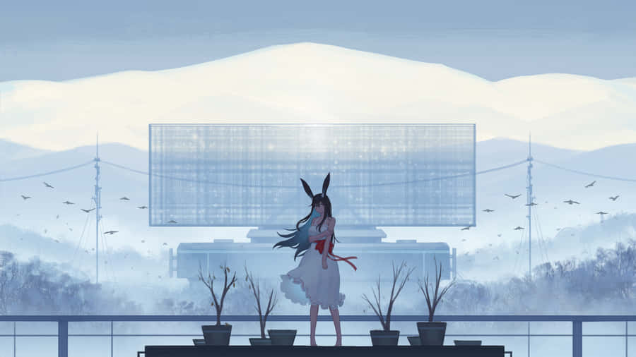 Dive Into A New Thrilling Adventure In Anime White Wallpaper