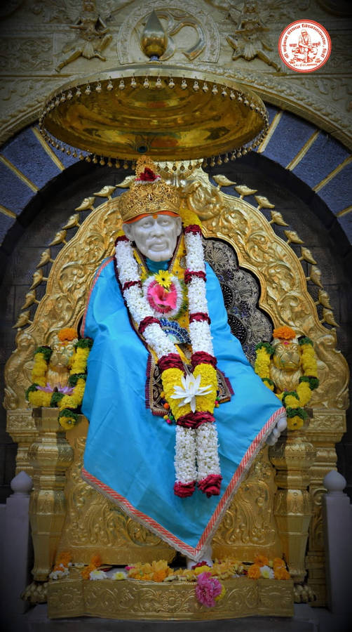 Divine Throne Of Shirdi Sai Baba Wallpaper