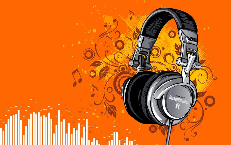 Dj Headphones Graphic Wallpaper