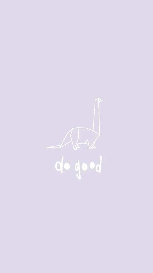 Do Good Dino Kawaii Iphone Wallpaper