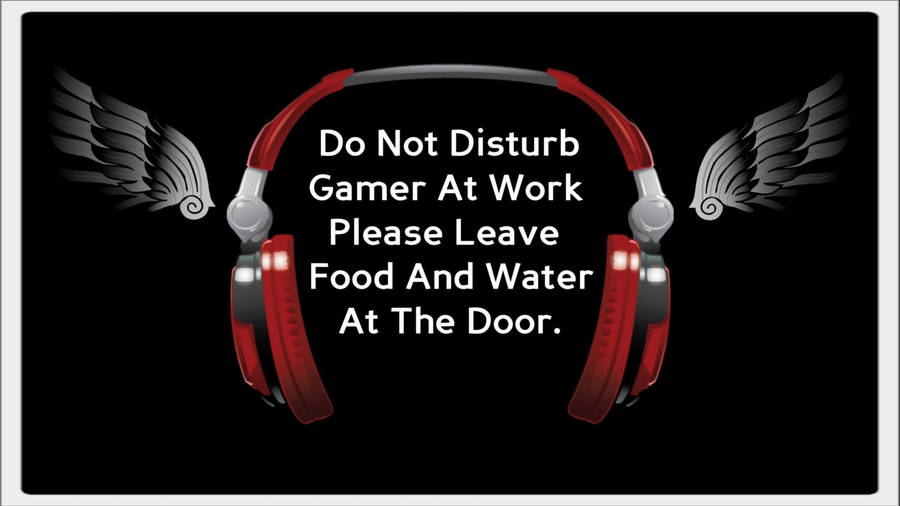 Do Not Disturb Gamer At Work Wallpaper