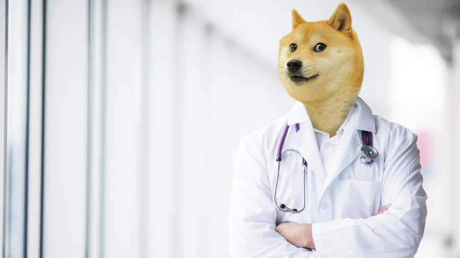 Doctor Doge In Action Wallpaper