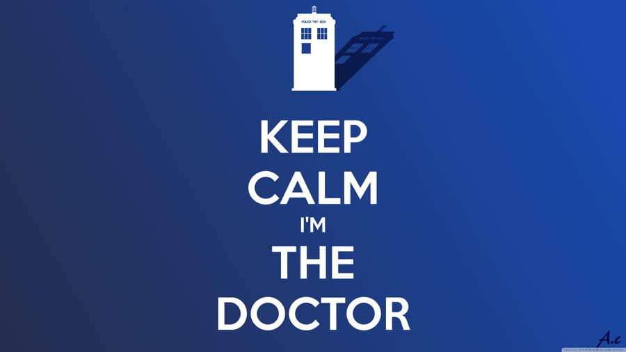 Doctor Motivation Blue Gradient Wallpaper