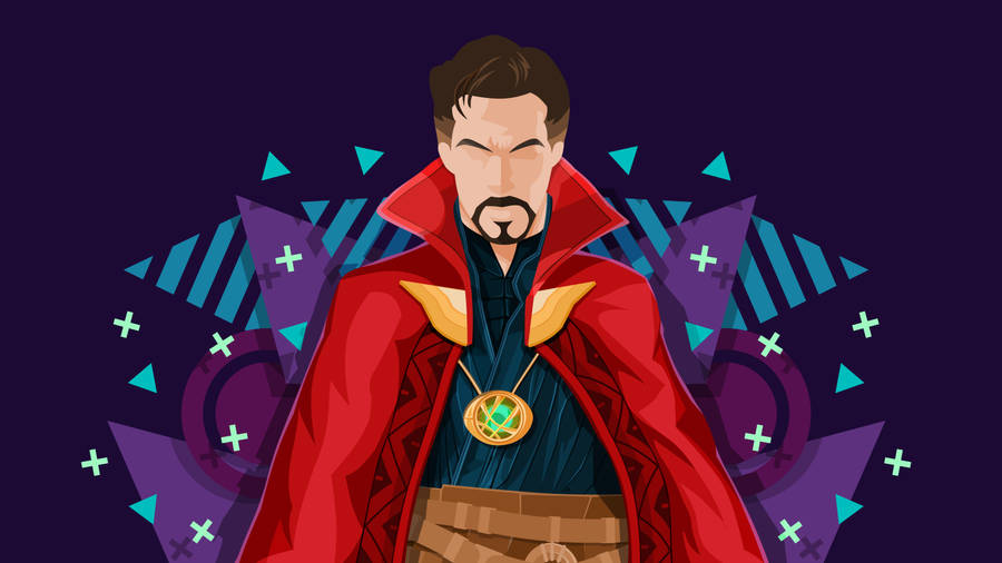 Doctor Strange Minimalist Purple Wallpaper