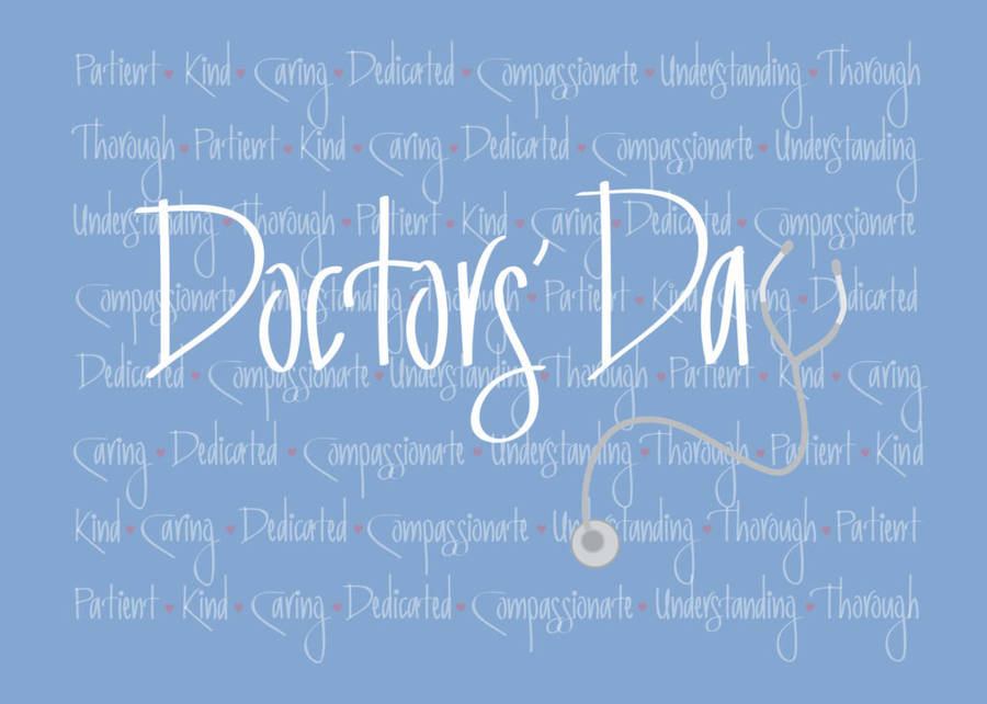 Doctors' Day Word Art Wallpaper