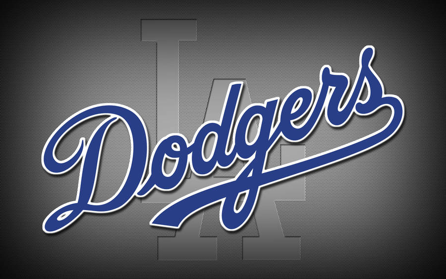 Dodgers Blue And Grey Logo Wallpaper