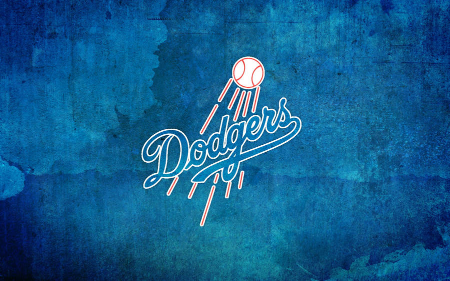 Dodgers Logo Digital Painting Wallpaper