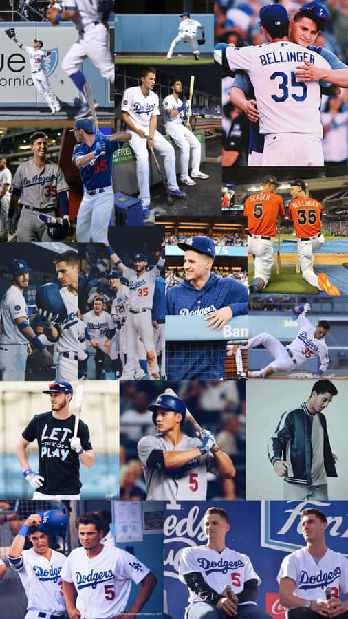 Dodgers Players Collage Wallpaper