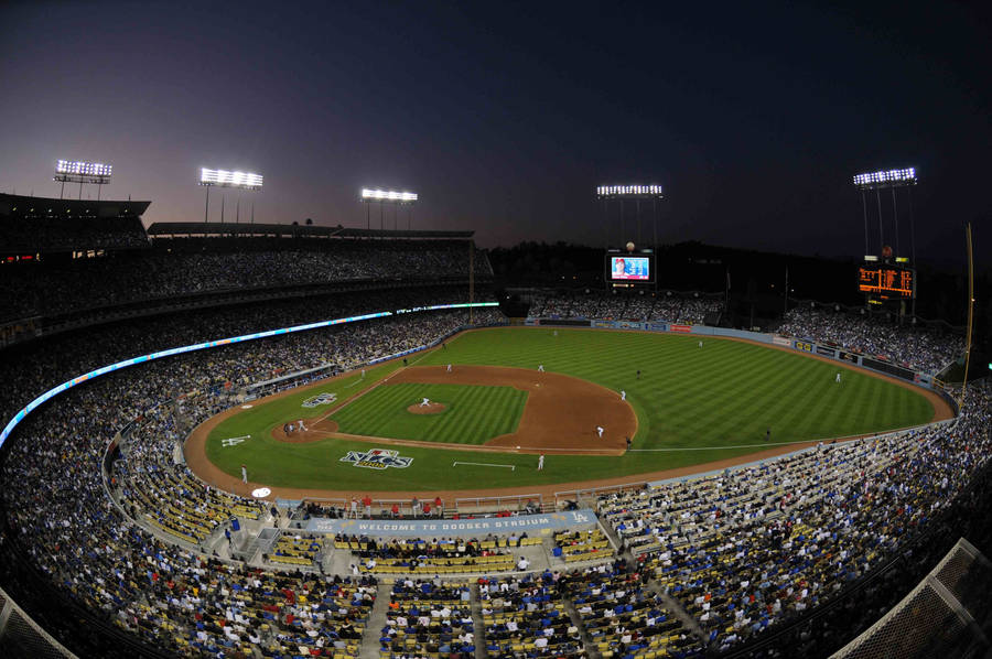 Dodgers Stadium Game Night Wallpaper