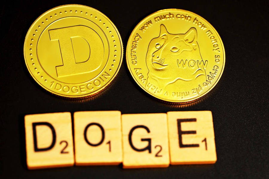 Dogecoin Scrabble Tiles Wallpaper