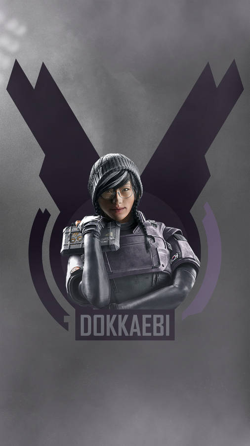 Dokkaebi Rainbow Six Siege In Gun Logo Wallpaper