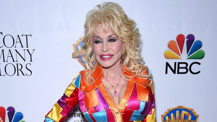 Dolly Parton Colorful Dress Wallpaper