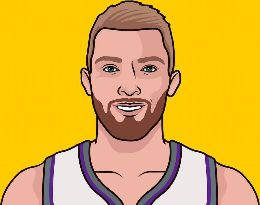 Domantas Sabonis Vector Art Wallpaper