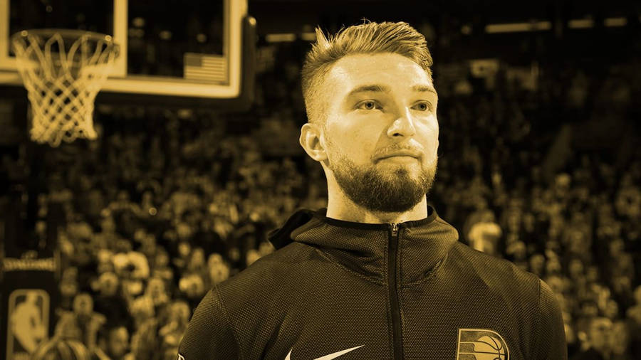 Domantas Sabonis Yellow Filter Photo Wallpaper