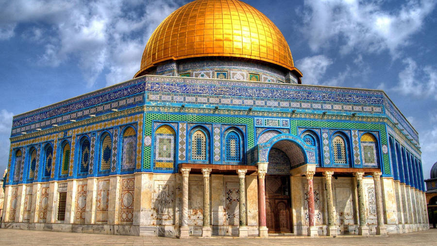 Dome Of The Rock Closeup Angle Wallpaper