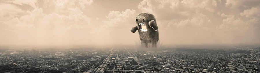 Domo Kun Multi Monitor Display Setup Wallpaper