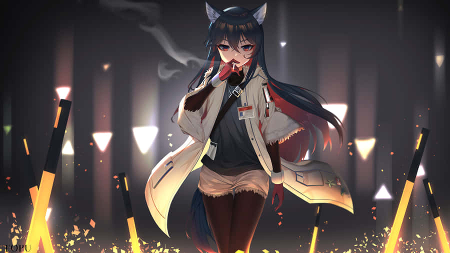 Don't Take On The Enemy Alone! Join Forces With Allies In The World Of Arknights! Wallpaper