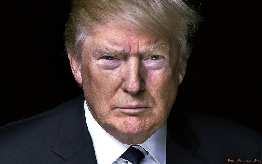 Donald Trump Squinting Close Up Wallpaper