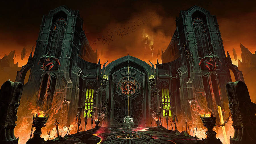 Doom Eternal Gate Of Hell Wallpaper