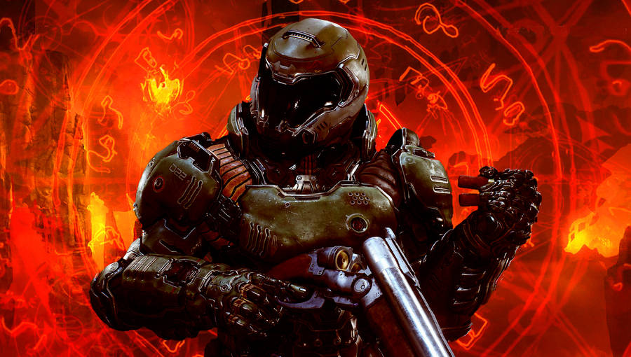 Doomguy Doom 2 Quakecon Wallpaper