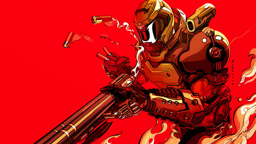 Doomguy Eternal Fan Art Wallpaper