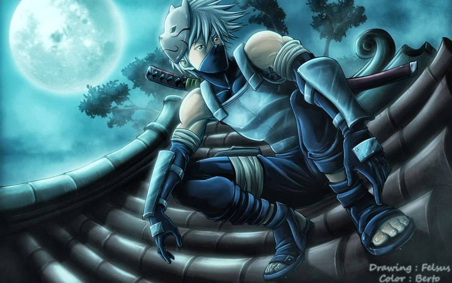 Dope Anime Anbu Kakashi Wallpaper