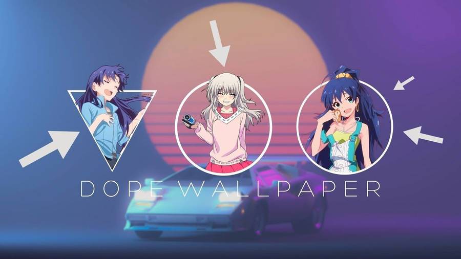 Dope Cartoon Anime Girls Wallpaper