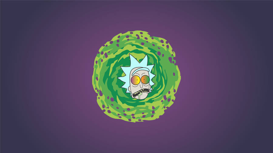 Dope Rick And Morty Simple Art Wallpaper