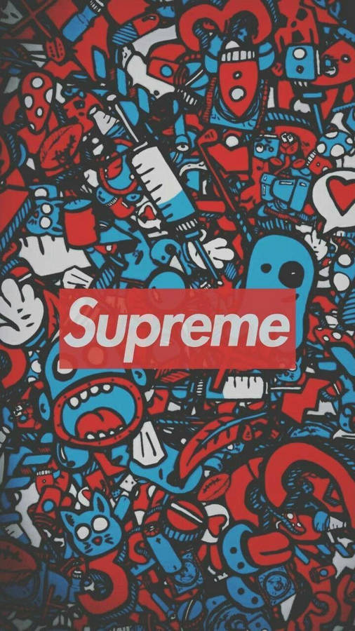 Dope Supreme Doodle Art Wallpaper