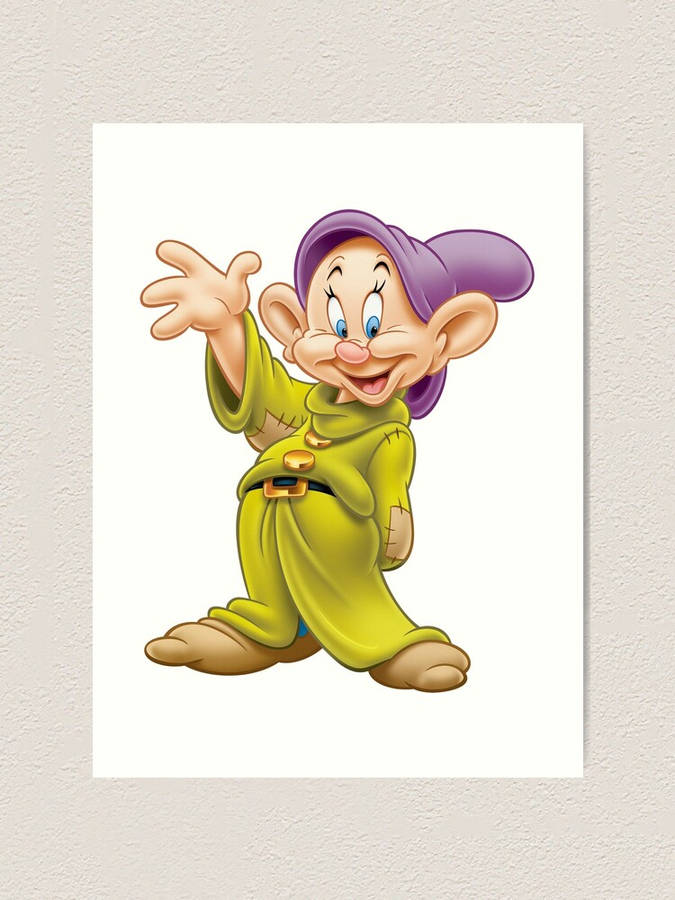 Dopey Dwarf In Frame Wallpaper