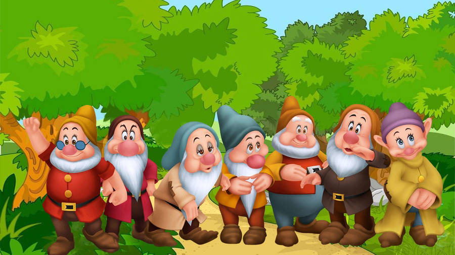 Dopey Dwarf In The Forest Wallpaper