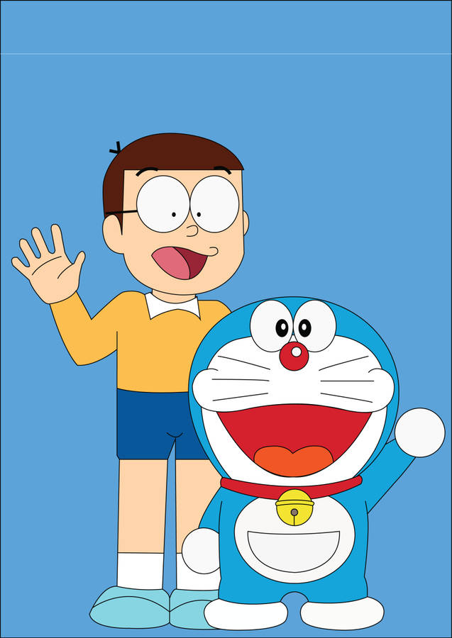 Doraemon And Nobita Together 4k Wallpaper