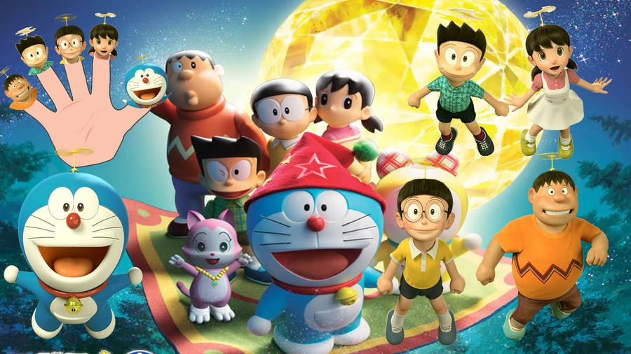 Doraemon With Crystal Ball Wallpaper