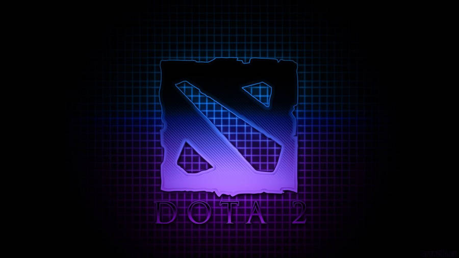 Dota 2 Logo Purple Squares Wallpaper