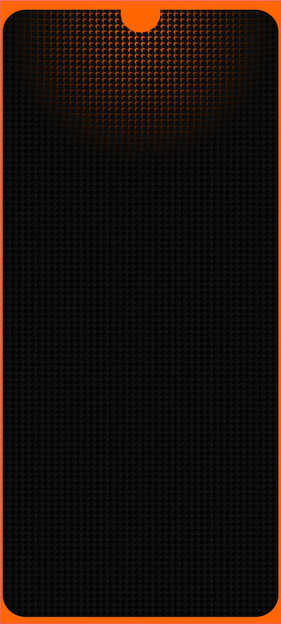 Dotted Black Pattern Orange Border Line Wallpaper